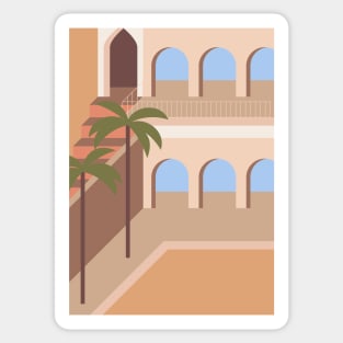 Boho travel art. Egypt #3 Sticker